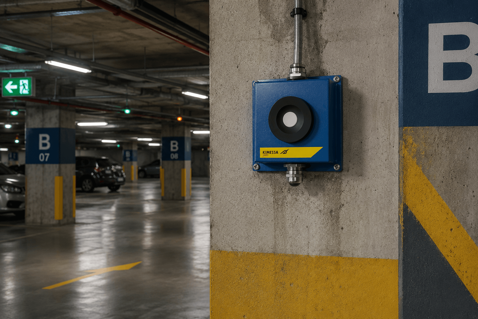 Car park emission monitoring