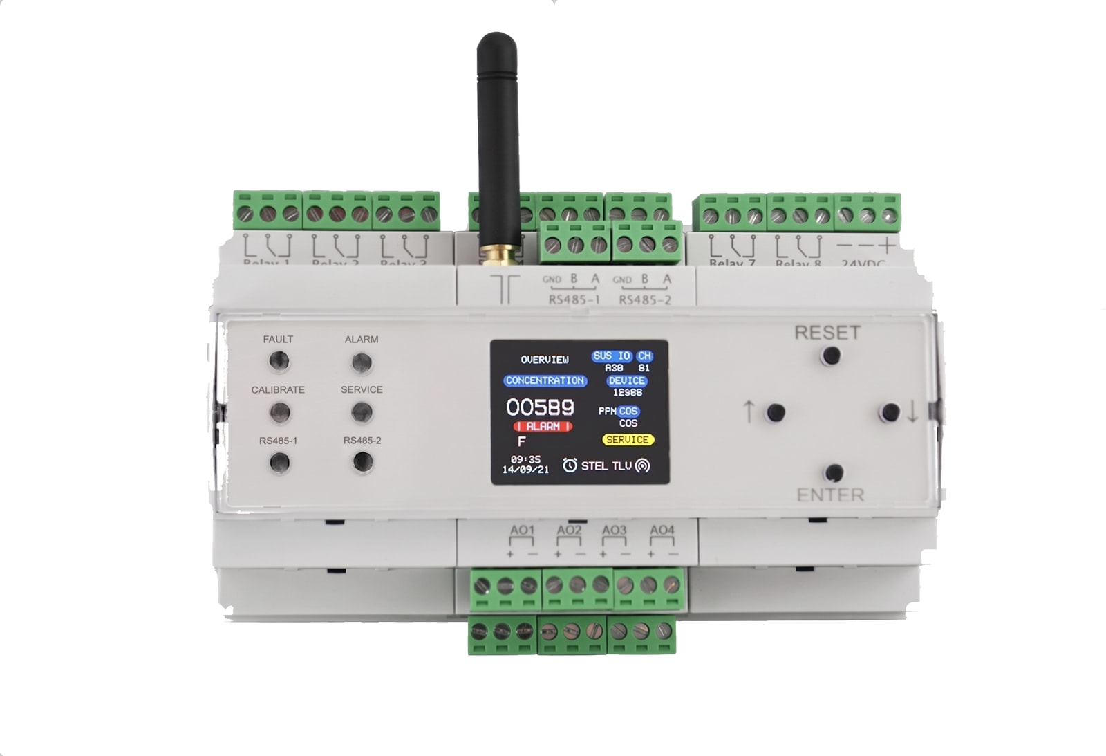 Wi-Fi gas detection controller